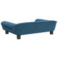 vidaXL Pelech pre psa modrý 70x48x22 cm zamat