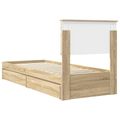 vidaXL Úložná posteľ Sonoma dub 75 x 190 cm Kompozitné drevo