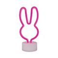 Neónové LED na stojane RABBIT ružové USB-C FSC-10 Forever Light