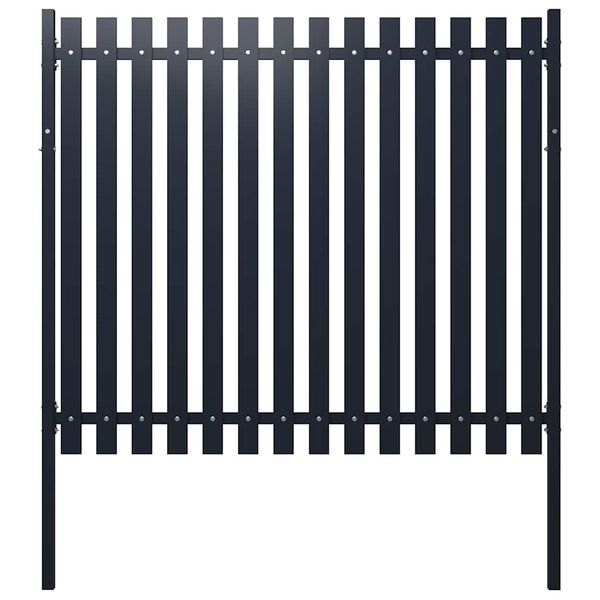 vidaXL Plotový panel antracitový 178x170 cm s práškovou farbou z ocele