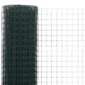 vidaXL Drôtené pletivo, oceľ potiahnutá PVC 10x0,5 m, zelené
