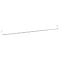 vidaXL Záclonové koľajnice 2 ks biele a strieborné 90-135 cm hliník