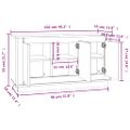 vidaXL Komoda čierna 102x35x55 cm spracované drevo