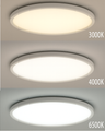 LED stropní 3CCT svítidlo TR-74S - 24W 2500lm ø30x2,5cm Trixline