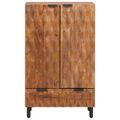 vidaXL Highboard so zásuvkou Drevité hnedé dokončenie 60 x 33 x 100 cm