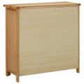 vidaXL Skrinka na víno na 11 fliaš 80x32x80 cm dubový masív