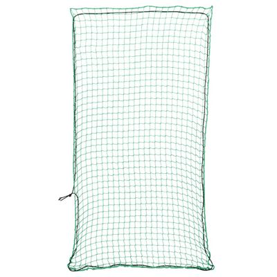 vidaXL Sieť na prívesný vozík s elastickým lanom, zelená 8x3,5 m, PP