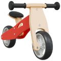 vidaXL Balančný bicykel pre deti 2 v 1 červený