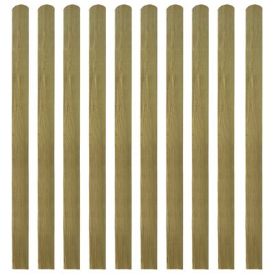 vidaXL Impregnované plotové dosky 10 ks, drevo 140 cm