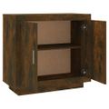 vidaXL Komoda dymový dub 80x40x75 cm spracované drevo