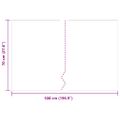 vidaXL Koreňová bariéra Čierna 0,7 x 5 m Polyetylén