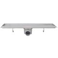 vidaXL Rovný sprchový odtok 2 ks 530x140 mm nehrdzavejúca oceľ
