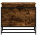 vidaXL Úložný box s vekom dymový dub 60x40x51,5 cm kompozitné drevo