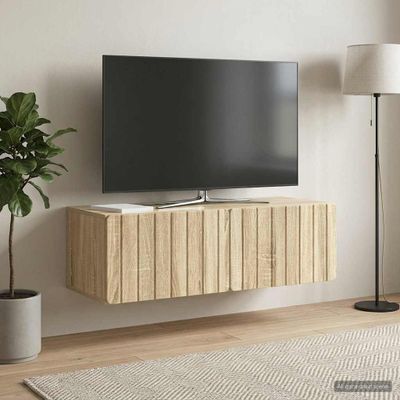 vidaXL Nástenná TV skrinka 98 x 41 x 30 cm Dub sonoma Kompozitné drevo