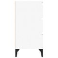 vidaXL Nočný stolík biely 40x35x70 cm spracované drevo