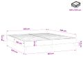 vidaXL Box Spring Posteľ bez matraca Tmavo zelená 180x220 cm Zamat