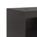 vidaXL Komoda čierna 67x39x107 cm oceľová