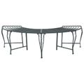 vidaXL Stromová lavička 4-Počet miest 160 x 80 x 44 cm Oceľ