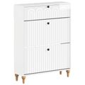vidaXL Skriňa na topánky ALKMAAR 78 x 24 x 103 cm Kompozitné drevo