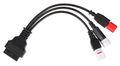 OBD-II redukcia 3-pin/4-pin/6-pin pre moto Yamaha a Honda MECHANIC CABLE 23 SIXTOL