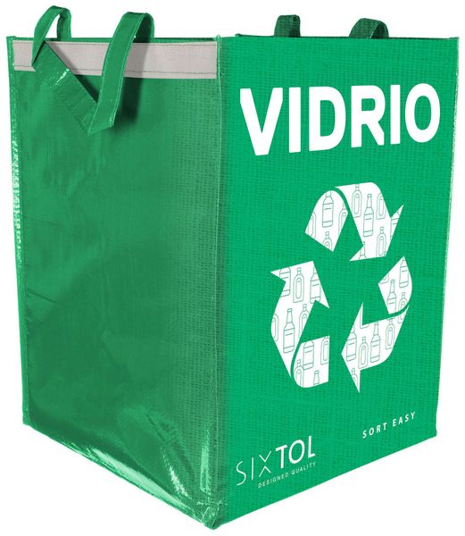 Taška na triedený odpad SORT EASY VIDRIO ES, 30x30x40cm, 36l SIXTOL