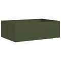 VidaXL kvetináč Olive Green 120x80x40 cm Oceľ