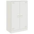 vidaXL Komoda biela 67x39x107 cm oceľová