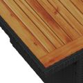 vidaXL Súprava záhradných pohoviek 9 ks Čierna a béžová