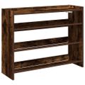 vidaXL Regál na topánky dymový dub 80x25x62 cm spracované drevo