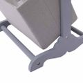 vidaXL Regál s 3 košíkmi tmavosivý 35x35x102 cm drevený