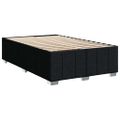 vidaXL Boxspring posteľ s matracom čierna 120x190 cm látka