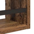 vidaXL Sada nástenných políc 3 ks Staré drevo 40x16x14cm