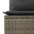 vidaXL Súprava záhradných pohoviek 7 ks Sivá polyratan