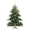 vidaXL Umelý Sklápací Vianočný Stromček Zelená 150 cm PVC a oceľ