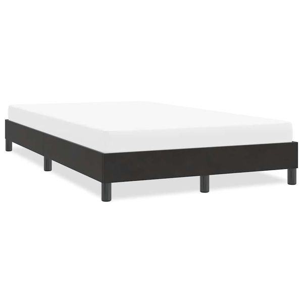 vidaXL Rám postele bez matraca Čierna 120x210 cm Zamat