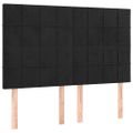 vidaXL Posteľný rám boxspring s matracom čierny 140x190 cm zamat