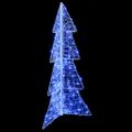 vidaXL Vianočný stromček 100 LED Modrá 120 cm Akryl