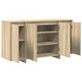 vidaXL Servírovacia skriňa Sonoma dub 135 x 41 x 75 cm