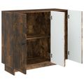 vidaXL Servírovacia skriňa Dymový dub 89 x 34,5 x 80 cm