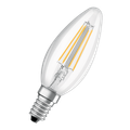 OSRAM LED žiarovka E14 4W 2700K číra,  Filament, teplá biela
