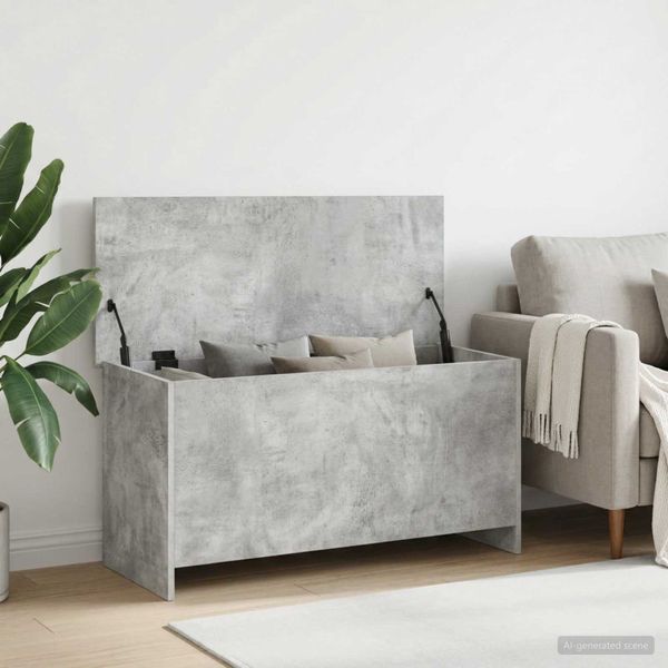 vidaXL Úložná truhlica Betónovo sivá 100 x 40 x 50 cm Kompozitné drevo
