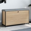 vidaXL Lavička na topánky s vyklápacou zásuvkou dub sonoma 102x32x56cm