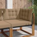 vidaXL Vankúš na vonkajšiu pohovku Polyester Sivohnedá 68,5 x 68,5 cm