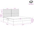 vidaXL Postel s úložným prostorem a matrací Svetlosivá 140 x 190 cm