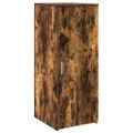 vidaXL Recepčný stôl dymový dub 135x50x103,5 cm kompozitné drevo