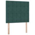vidaXL Postel s úložným prostorem a matrací Tmavozelená 90 x 190 cm