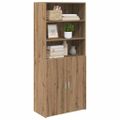 vidaXL Highboard Remeselný dub 80 x 42,5 x 185 cm Kompozitné drevo