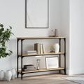 vidaXL Konzolový stolík dub sonoma 100x22,5x75 cm kompozitné drevo