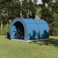 vidaXL Stan na uskladnenie bicyklov Modrá 256 x 222 x 182 cm taft