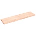 vidaXL Kúpeľňová doska 120x30x(2-4) cm neošetrený masív